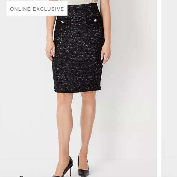 Ann Taylor Sequin Skirt (blazer sold separately) - Picture 2 of 7